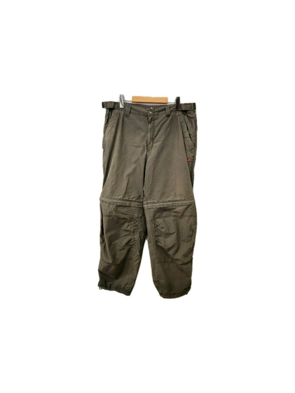Vintage Y2K Old Navy Baggy Convertible Pants Mens Large Olive Green Army Skater